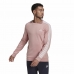 Vīriešu Sporta Krekls bez Kapuča Adidas Essentials French Terry 3 Stripes Rozā
