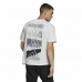 Herren Kurzarm-T-Shirt Adidas Essentials Brandlove Weiß