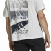 Herren Kurzarm-T-Shirt Adidas Essentials Brandlove Weiß