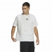 Heren-T-Shirt met Korte Mouwen Adidas Essentials Brandlove Wit