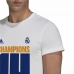 Kortermet fotballskjorte herrer Adidas Real Madrid Champions 2022