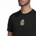 Vīriešu Krekls ar Īsām Piedurknēm Adidas Aeroready Paris Graphic Teniss Melns