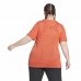 Women’s Short Sleeve T-Shirt Reebok Burnout Orange
