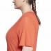 Sieviešu Krekls ar Īsām Piedurknēm Reebok Burnout Oranžs