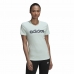 Lühikeste varrukatega T-särk, naiste Adidas Loungewear Essentials Slim Logo Mündiroheline