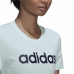 Kortærmet T-shirt til Kvinder Adidas Loungewear Essentials Slim Logo Mint