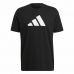 Kortærmet T-shirt til Mænd Adidas Future Icons Logo Sort
