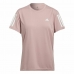 T-shirt med kortärm Dam Adidas Own The Run Rosa