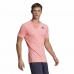 Heren-T-Shirt met Korte Mouwen Adidas Freelift Roze