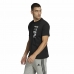 Férfi rövid ujjú póló Adidas Essentials Brandlove Fekete