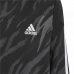 Bērnu Sporta Krekls ar Kapuci Adidas 3 Stripes Melns