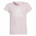 Koszulka z krótkim rękawem dla dzieci Adidas Różowy