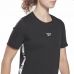 Dames-T-Shirt met Korte Mouwen Reebok Tape Pack Zwart
