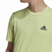 Lühikeste varrukatega T-särk, meeste Adidas Aeroready Designed 2 Move Roheline