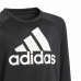 Hanorac fără Glugă Copii Adidas Designed To Move Big Logo Negru