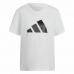 Γυναικεία Μπλούζα με Κοντό Μανίκι Adidas Future Icons Λευκό