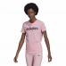 Women’s Short Sleeve T-Shirt Adidas Loungewear Essentials Slim Logo Pink