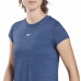 Tricou cu Mânecă Scurtă Femei Reebok Workout Ready Albastru închis
