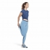 Lühikeste varrukatega T-särk, naiste Reebok Workout Ready Tumesinine