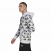 Herren Sweater mit Kapuze Adidas Essentials Brandlove Weiß