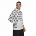 Muška Majica s Kapuljačom Adidas Essentials Brandlove Bijela