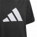 T-Shirt met Korte Mouwen voor kinderen Adidas Future Icons Zwart