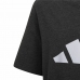 T-Shirt met Korte Mouwen voor kinderen Adidas Future Icons Zwart