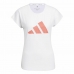 Dámské tričko s krátkým rukávem Adidas Training 3B Bílý