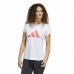 Kortærmet T-shirt til Kvinder Adidas Training 3B Hvid