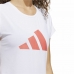 Kortarmet T-skjorte til Kvinner Adidas Training 3B Hvit