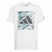 Børne Kortærmet T-shirt Adidas Water Tiger Graphic Hvid