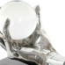 Dekorativ figur DKD Home Decor Krystal Sølvfarvet Gylden Harpiks Hånd 20 x 14 x 18 cm