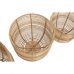 Basket spelset DKD Home Decor Metaal PP (36 x 36 x 32 cm)