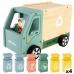 Camião de Lixo Woomax Brinquedo 8 Peças 24 x 15 x 13,5 cm (4 Unidades)