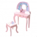 Pukeutumispöytä ja jakkara Teamson Pinkki Lelu 62,5 x 98,5 x 32 cm