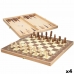 Chess and Checkers Board Colorbaby Backgammon Wood (4 Units)