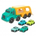 Autotransporter Lastbil og Biler Motor Town Lys Lyd 32,5 x 13 x 10,5 cm (2 enheder)