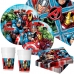Комплект Празнични Артикули The Avengers 89 Части