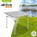 Taitettava Pöytä Aktive Hopeinen Alumiini 70 x 70 x 70 cm (4 osaa)