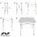 Folding Table Aktive Silver Aluminium 70 x 70 x 70 cm (4 Units)