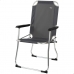 Cadeira Dobrável para Campismo Aktive Cinzento escuro 45 x 91 x 47 cm (6 Unidades)