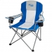 Cadeira Dobrável para Campismo Aktive Azul Cinzento 57 x 97 x 60 cm (4 Unidades)