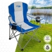 Foldable Camping Chair Aktive Blue Grey 57 x 97 x 60 cm (4 Units)