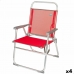 подплатен къмпинг стол Aktive Menorca Червен 48 x 88 x 50 cm (4 броя)