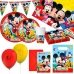 Set Artículos de Fiesta Mickey Mouse 66 Piezas