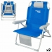 Αναδιπλούμενη Καρέκλα με Προσκέφαλο Aktive Μπλε 55 x 86 x 66 cm (x2)
