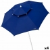 Umbrelă de soare Aktive Modra Kovina Kaljeno Steklo 280 x 260 x 280 cm (4 kosov)