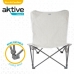 Chaise de camping pliante Aktive Beige 78 x 90 x 76 cm (4 Unités)