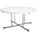 Postranný stolík Lifetime Biela 152 x 75,5 x 152 cm Oceľ Plastické