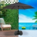 Bază pentru Umbrelă de Soare Aktive 44,5 x 12,5 x 44,5 cm Negru Plastic